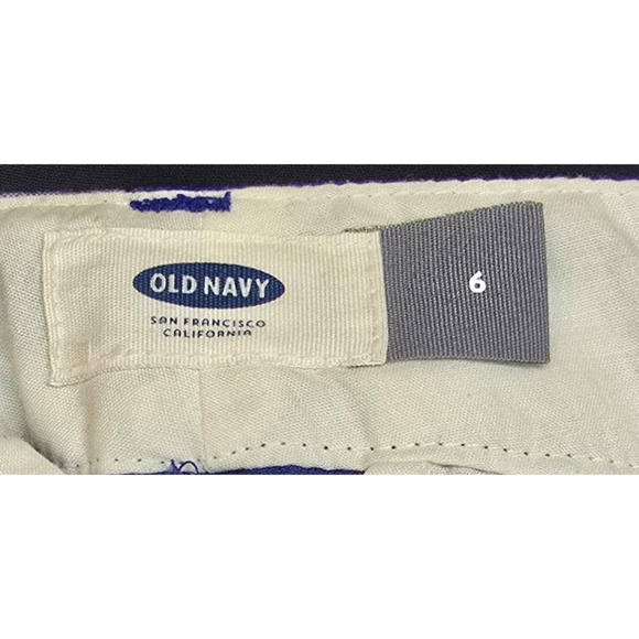 Old Navy Blue Striped Shorts Size 6 - Picture 5 of 6